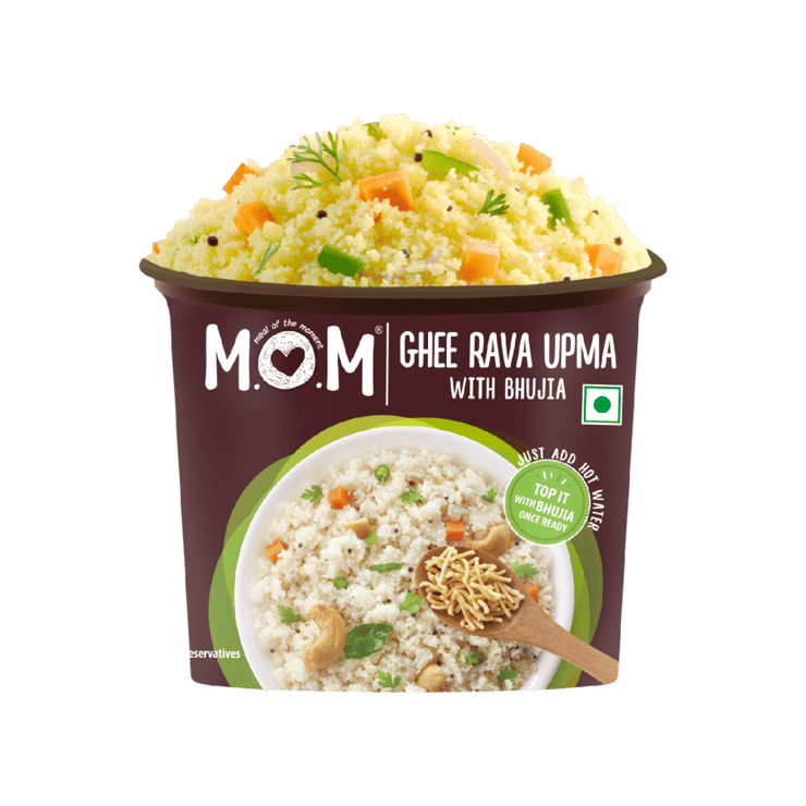 MOM – Meal Of The Moment Ghee Rava Upma With Bhujia – 75 g