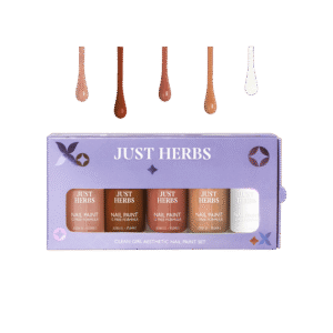Just Herbs Clean Girl Aesthetic Nail Paint Kit - 1 pack (5 pieces)