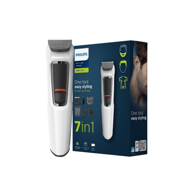 Philips 7 in 1 Multi Grooming Trimmer for Face, Body & Nose – 1 unit