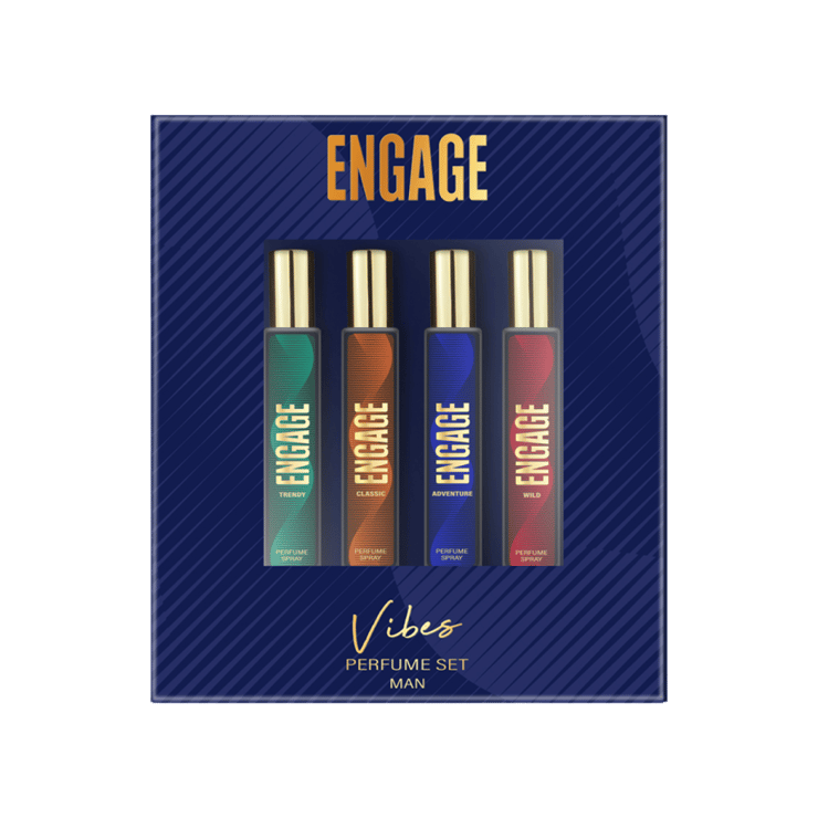 Engage Vibes Men’s Perfume Gift Set – 4 x 25 ml