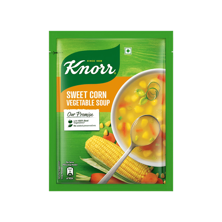 Knorr Classic Sweet Corn Vegetable Soup with No Added Preservatives – 42 g