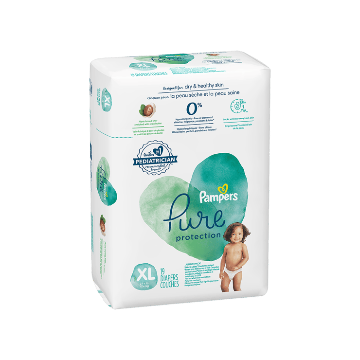 Pampers Pure Protection Baby Diaper (Extra Large)