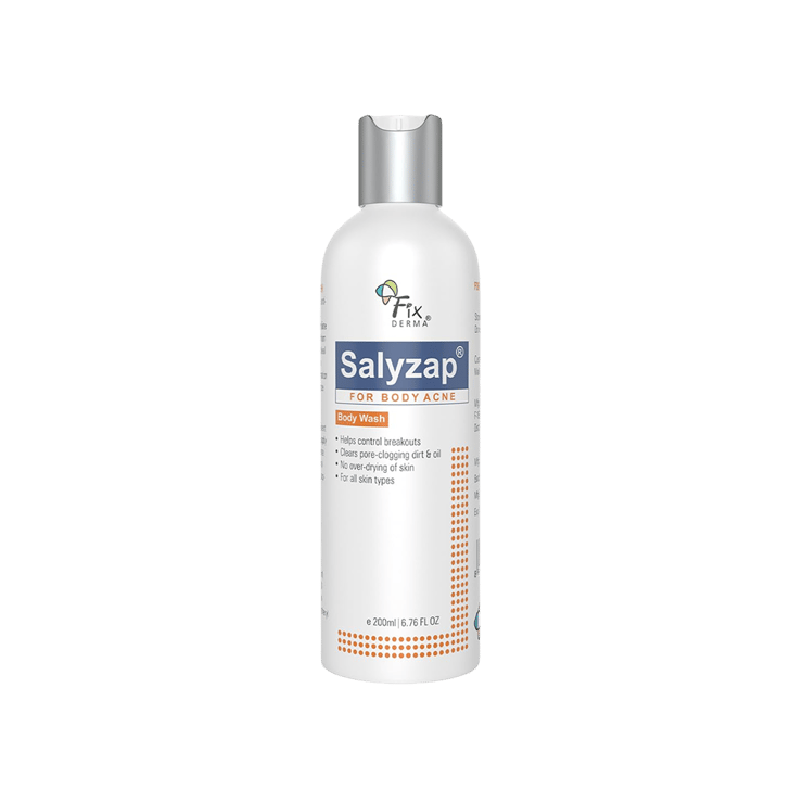 Fixderma 2% Salicylic Acid Salyzap Daily Body Wash – 200 ml