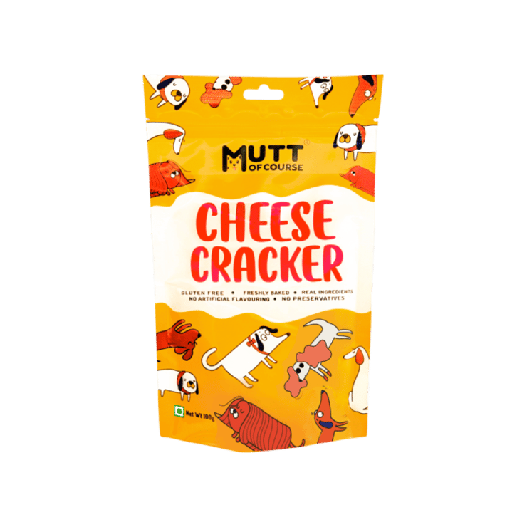 Mutt of Course Cheese Cracker Dog Treat – 100 g