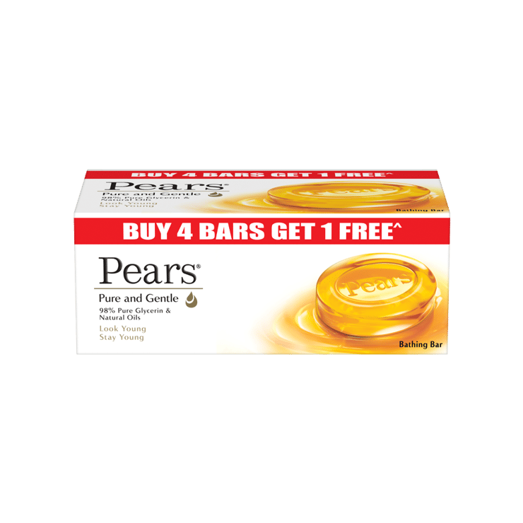 Pears Pure & Gentle Soap (125 g) – Pack of 5 – 5 x 125 g