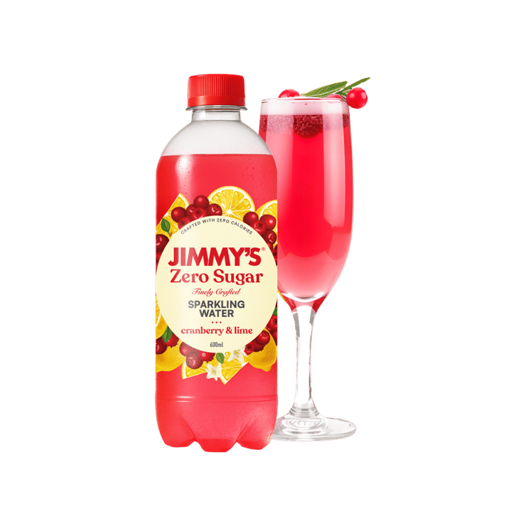 Jimmy’s Zero Sugar Cranberry Lime Sparkling Drink