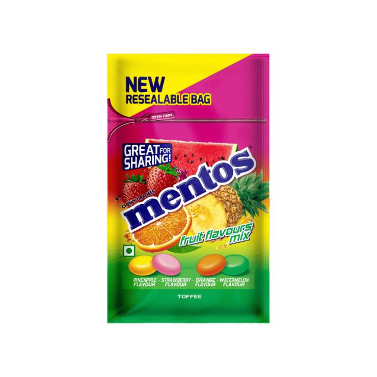Mentos Rainbow Chewy Candy (Assorted) 40 Pcs – 108 g