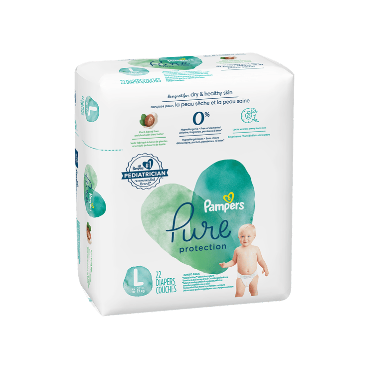 Pampers Pure Protection Baby Diaper (Large)