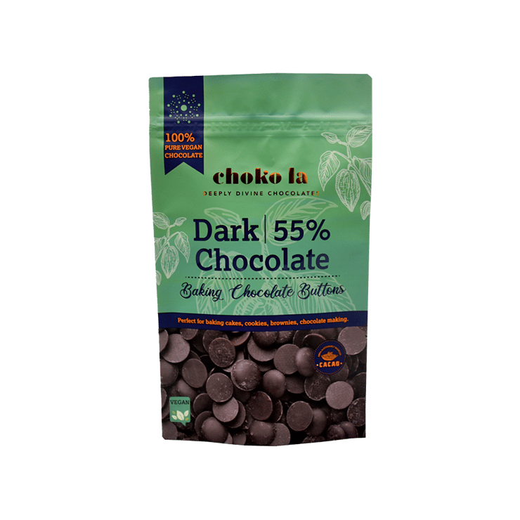 Choko La 55% Dark Chocolate Buttons – 250 g