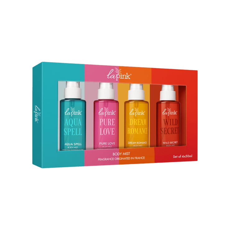 La Pink Body Mist Gift Set – 4 x 50 ml