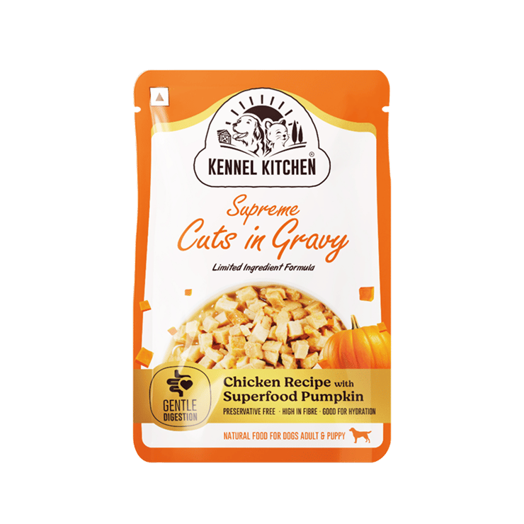 Kennel Kitchen Chicken Recipe with Pumpkin Dog Wet Food with Supreme Cuts – 100 g