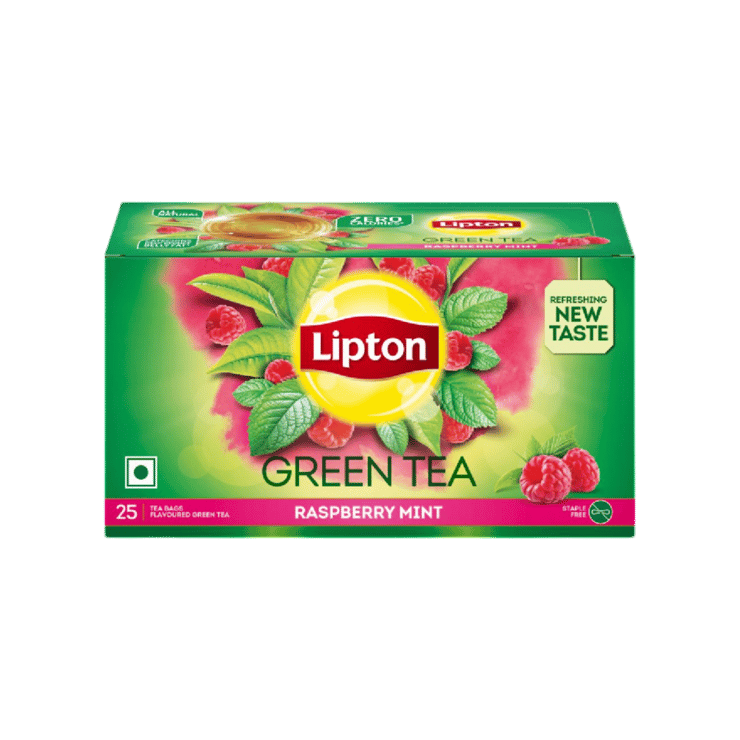 Lipton Raspberry Mint Green Tea Bags – 25 x 1.3 g