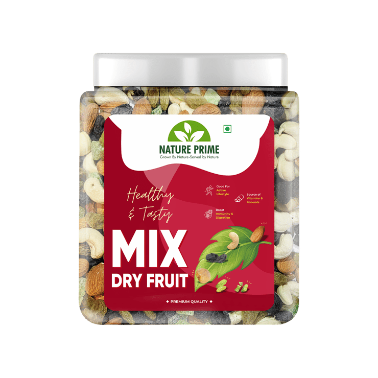 NATURE PRIME 100% Natural Premium Dry Fruit Mix – 1 kg