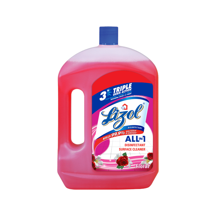 Lizol Disinfectant Surface & Floor Cleaner (Floral) – 2 l – 2 ltr