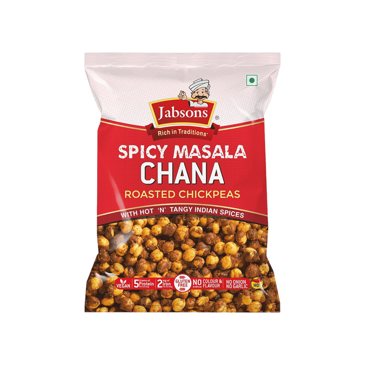 Jabsons Spicy Masala Roasted Chana / Bhuna Chana – 150 g
