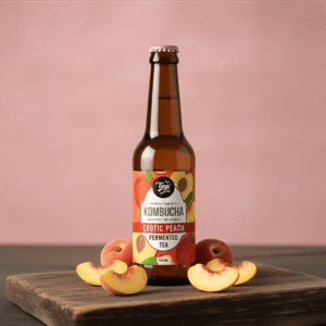 Toyo Kombucha Low Sugar Exotic Peach Non-Alcoholic Sparkling Tea