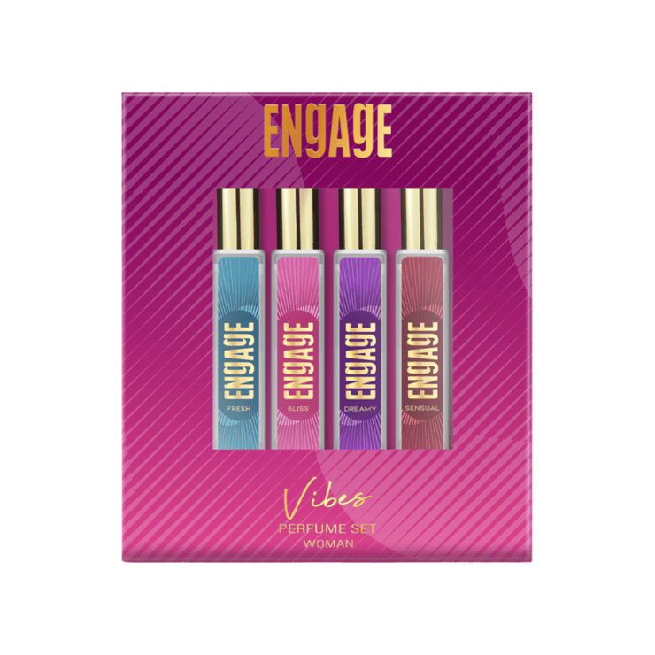 Engage Vibes Women’s Perfume Gift Set – 4 x 25 ml