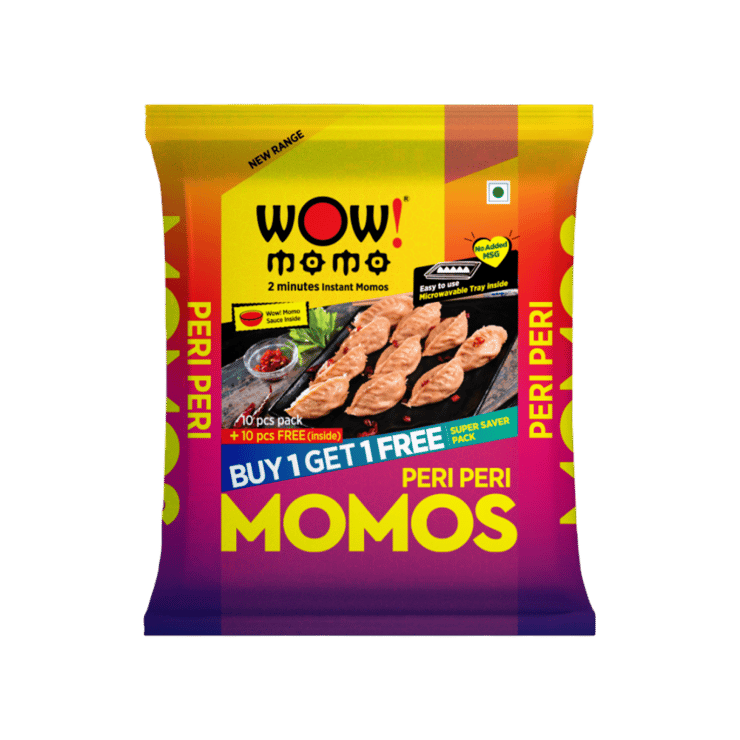 Wow! Momo Peri Peri Momos – Buy 1 Get 1 Free – 2 x 10 pieces