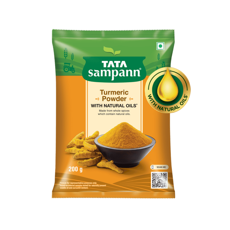 Tata Sampann Turmeric Powder with Natural Oils – 200 g