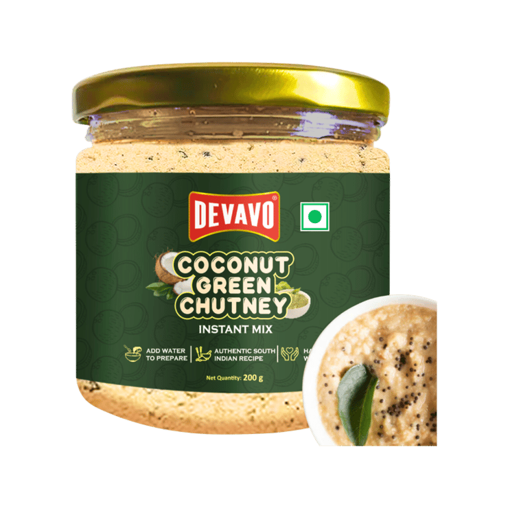Devavo Instant Mix Green Coconut Chutney Powder – 200 g