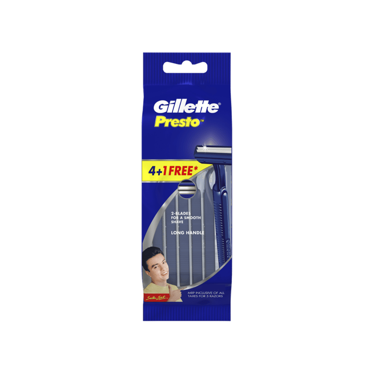 Gillette Presto Readyshaver Sata Sat Men’s Razor – 5 pieces
