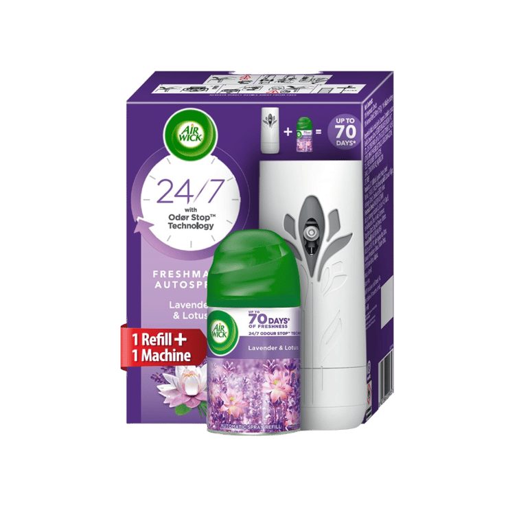 Airwick Freshmatic Autospray Air Freshener Kit (Lavender & Lotus) – 1 pack