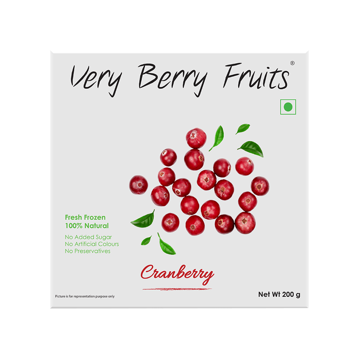 Very Berry Fruits Fresh Frozen Cranberries – 200 g