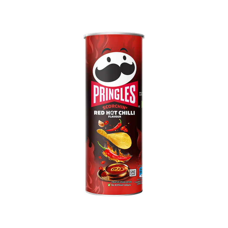 Pringles Scorchin? Potato Chips (Red Hot Chilli) – 102 g