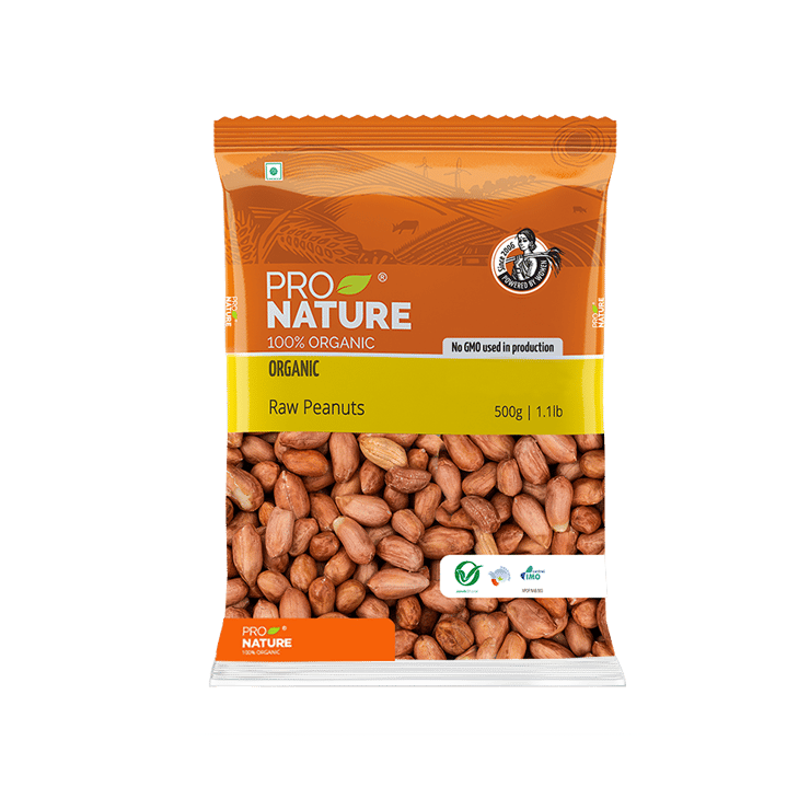 Pro Nature Raw Organic Peanuts – 500 g