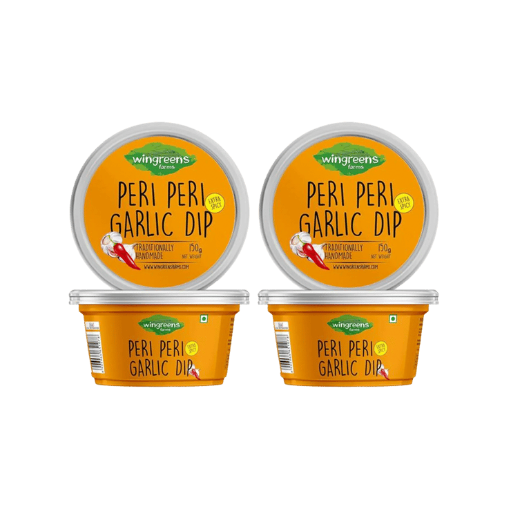 Wingreens Farms Peri Peri Garlic Dip – Pack of 2 – 2 x 150 g