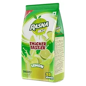 Rasna Fruit Plus Lemon Instant Drink Mix, Refreshing Lemon Flavour Beverage Powder, Easy to Prepare, Perfect for Family Refreshment, 750 g Poly Pouch