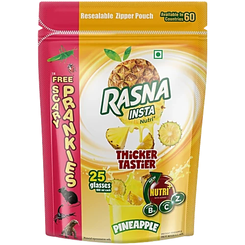 Rasna Instant Pineapple, 500 gHighlights 21 Vitamins & Minerals Rasna 10 mins