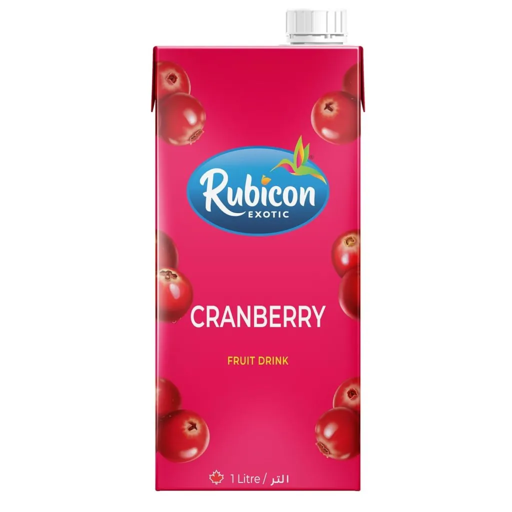 Rubicon Cranberry Fruit Juice 1000 ml | 25% Higher Fruit Content | Rich in Vitamin C | Bold Refreshing Drink