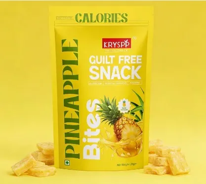Kryspp Pineapple Crunch Bites – Sweet, Fruity & Guilt-Free Snacking
