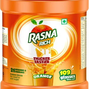 Fruit Plus 2.5kg Orange Rasna Instant Drink Mix – Refreshing, Delicious, Fruity Beverage for Everyday Enjoyment.
