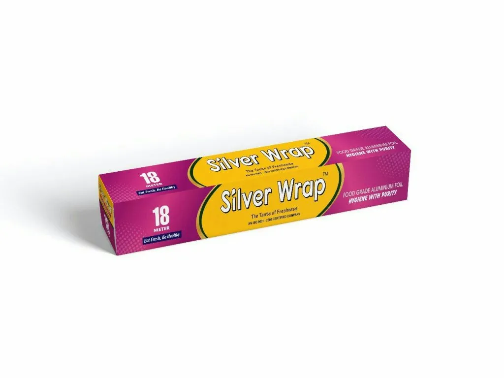 Silver Wrap Aluminium Foil 18m | Food Wrapping, Packing & Storage | Kitchen Foil for Everyday Cooking and Freshness – 160 g