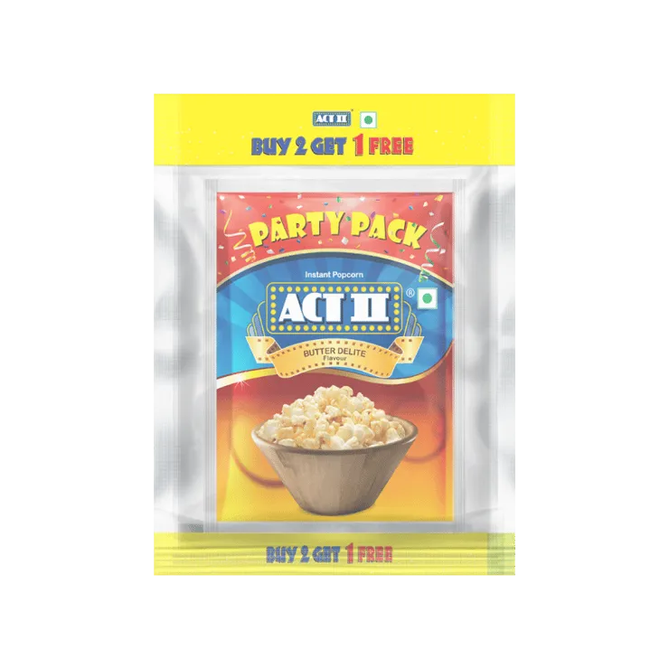 Act II Butter Popcorn – Instant – Buy 2 Get 1 Free – 3 x 150 g