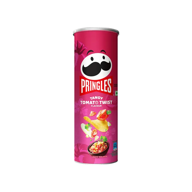 Pringles Tangy Tomato Twist Potato Chips – Pack of 2 – 2 x 102 g