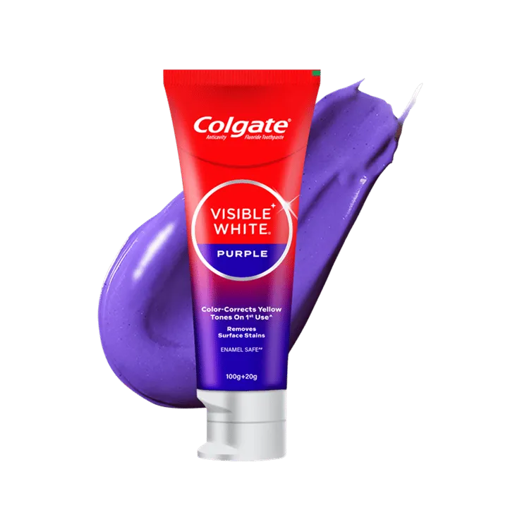 Colgate Visible White Purple Whitening Toothpaste – 120 g