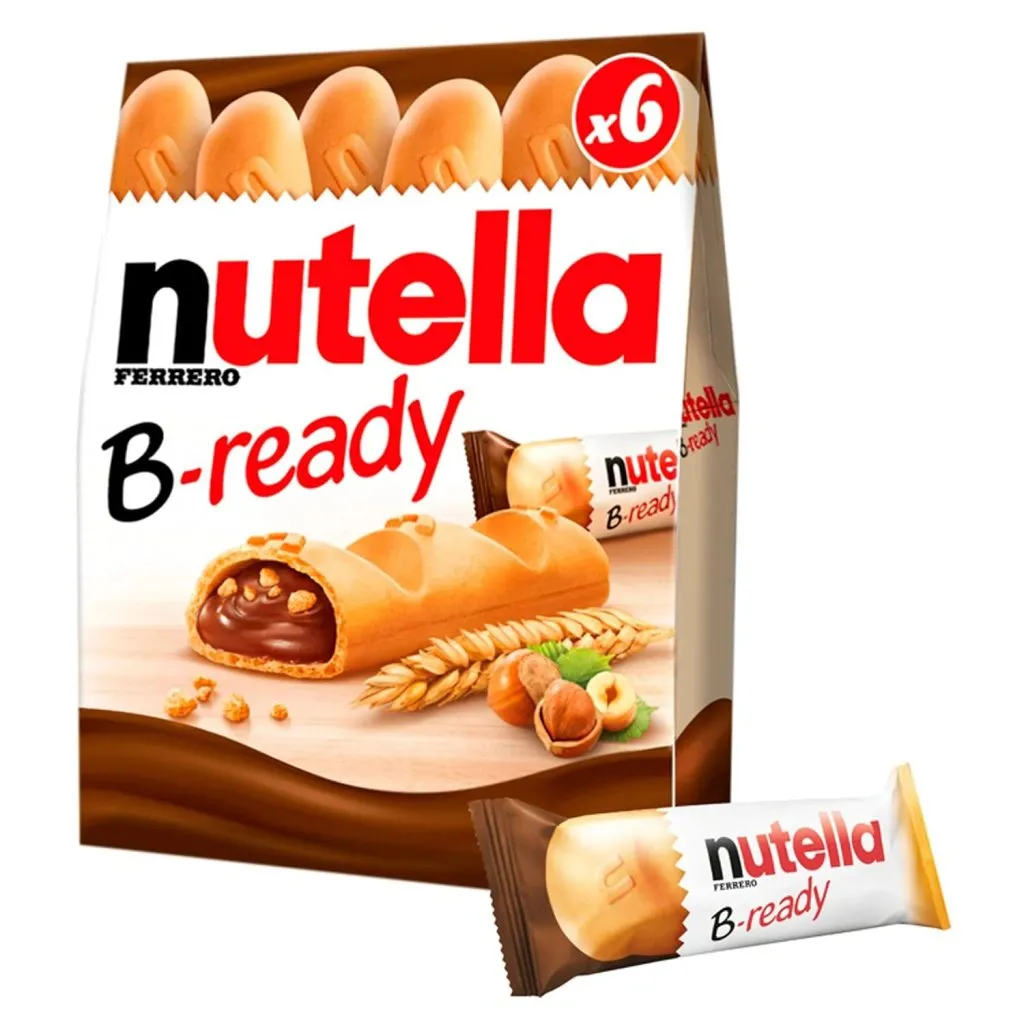 Nutella B-Ready Crispy Wafer Bars with Hazelnut Cocoa Filling132g – 132 g