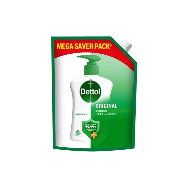 Dettol Liquid Hand Wash Refill Pouch (Original Germ Protection) – 1.35 ltr