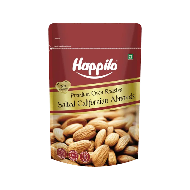 Happilo Californian Roasted & Salted Flavoured Almonds – 200 g