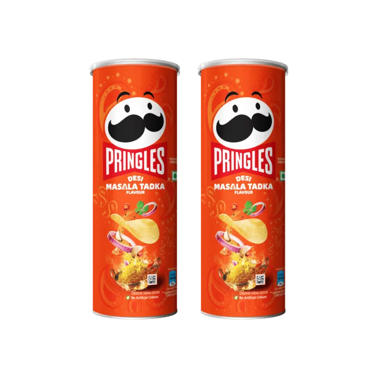 Pringles Desi Masala Tadka Potato Chips – Pack of 2 – 2 x 102 g