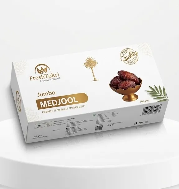 Fresh Tokri FreshTokri Premium Medjool Dates (500g) – 100% Organic, Natural & Jumbo Size Snacks