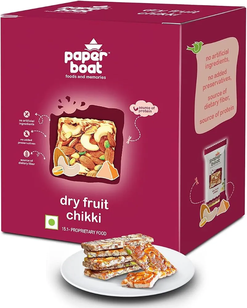 Dry Fruit Chikki – Mono carton (10 units x 25g each)