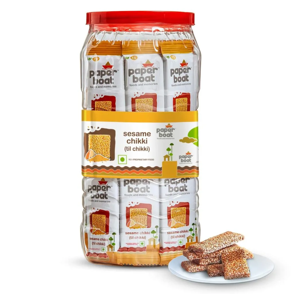 Sesame Chikki – Jar (50 units x 16g each) 800g