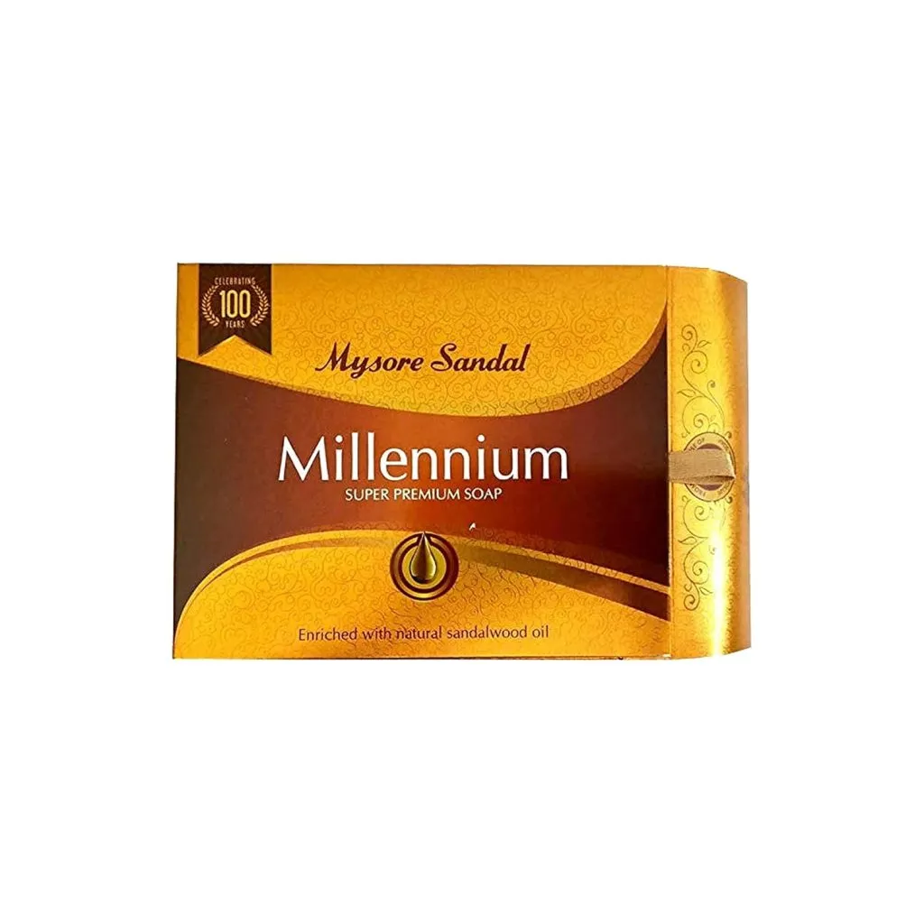 Mysore Sandal Millennium Premium Bathing Soap 150g | Pure Sandalwood | Luxury Bath Soap | Natural