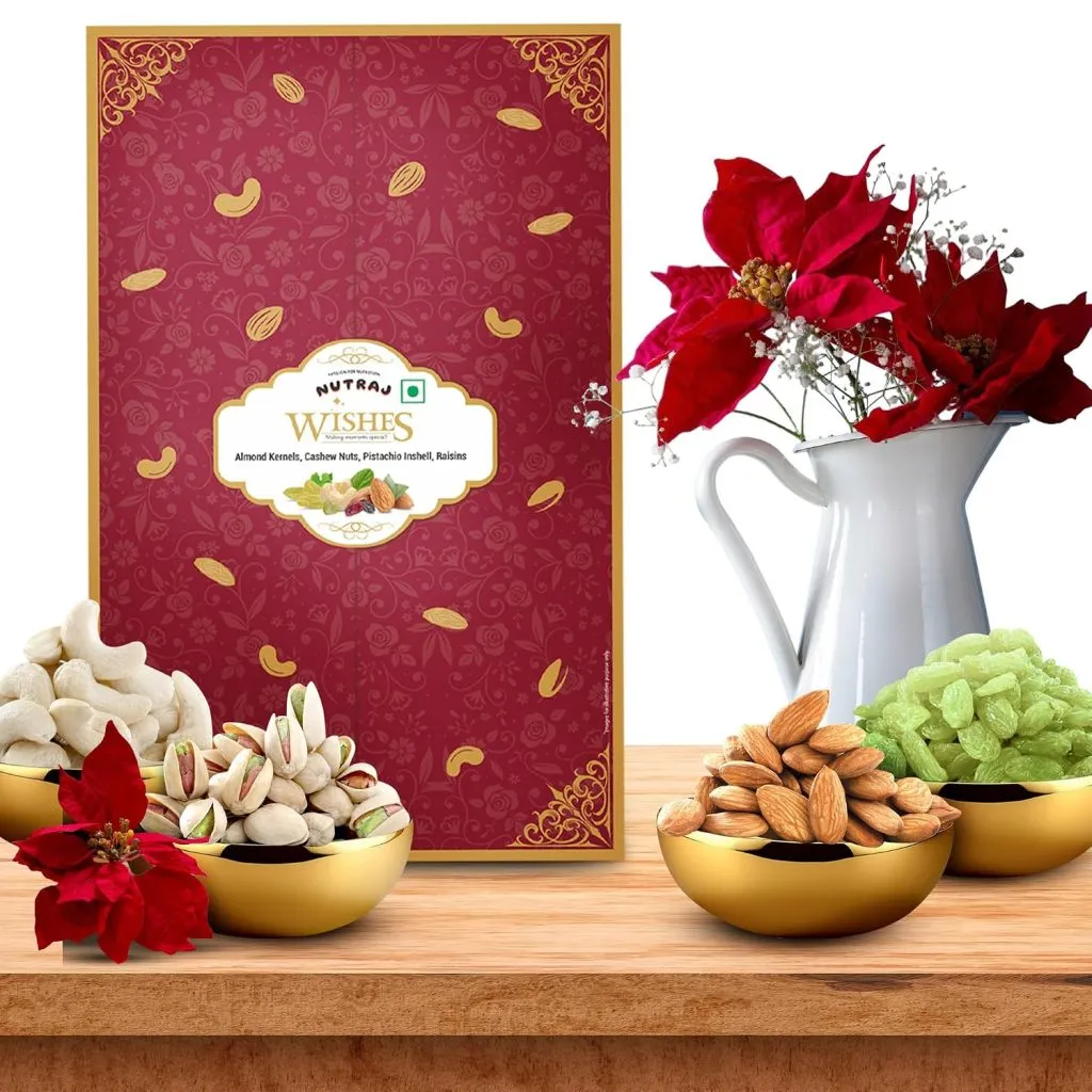 Nutraj Signature Nutraj Wishes Royal Majesty Box 800g | Diwali Dry Fruit Gift Box | Gift for Diwali | Diwali Gift Set Chocolate Gift Pack