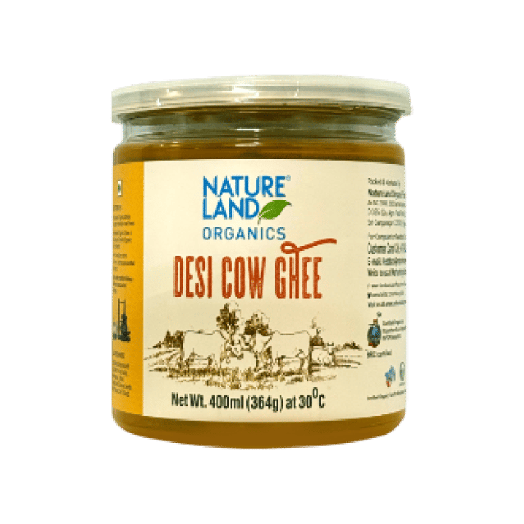 Natureland Premium Desi Organic Cow Ghee – 400 ml
