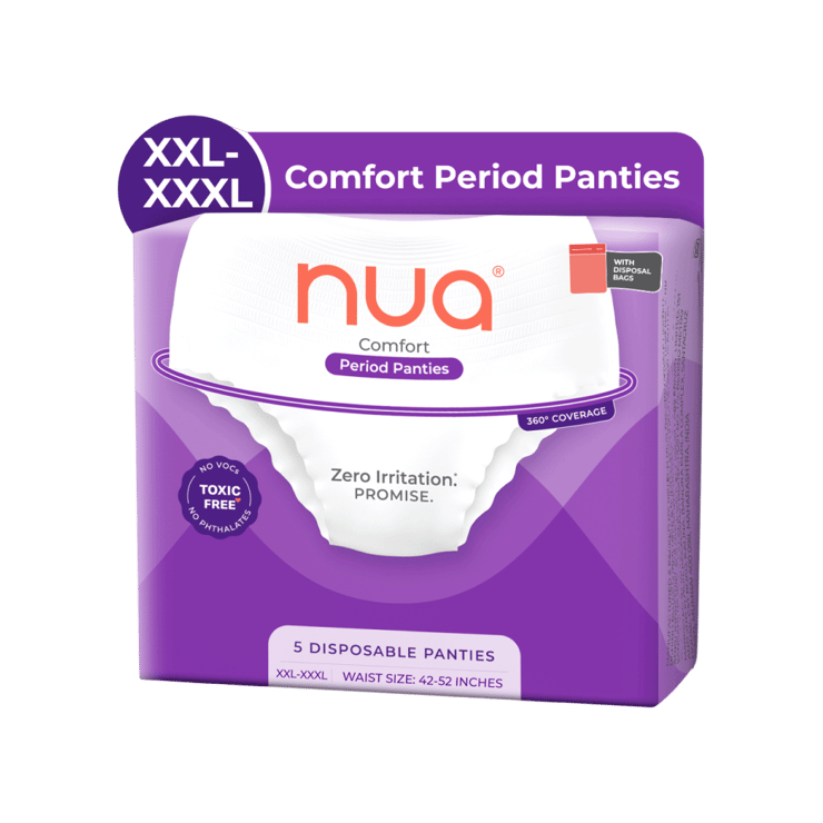 Nua 360? Comfort Disposable Period Panty (XXL – 3XL) – 5 pieces